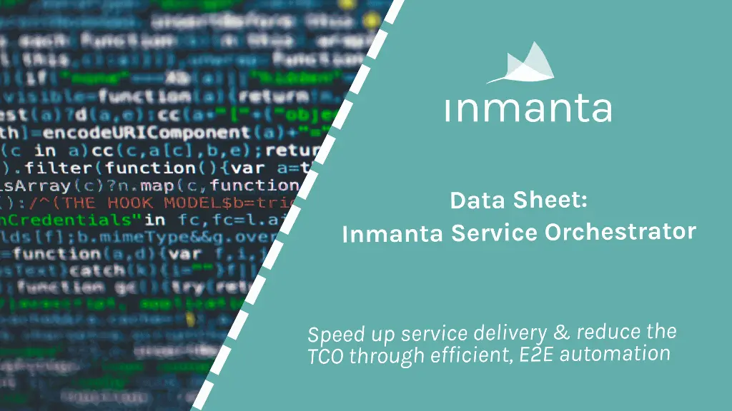data sheet: Inmanta service orchestrator